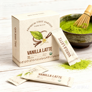 Qinshantang Gluten-FreeCeremonial Grade Premium Organic Vanilla <span class=keywords><strong>Matcha</strong></span> Powder <span class=keywords><strong>con</strong></span> <span class=keywords><strong>vainilla</strong></span> para bebidas calientes y heladas - Product Image 1