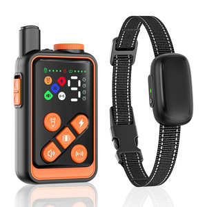 Ultrasonic Remote Dog Trainer With Shock Collar For <b>Bark</b> <b>Control</b> And Training One To One Black And Orange ABS Material - Product Image 5