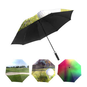 Parapluie de golf de luxe avec manche en bois, tissu imperméable de qualité supérieure, grand parapluie de terrasse pour café, restaurant, jardin en plein air - Product Image 2