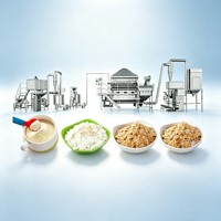 Ligne de production automatique personnalisée de flocons d'avoine, usine de transformation de céréales instantanées nutritives