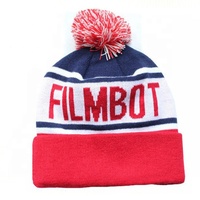 Gorro Oficial de Fútbol para Adultos, con Texto Jacquard, Forro Polar Suave para Invierno, Unisex, para Playa o Negocios