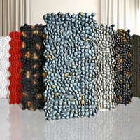 Panneau mural 3D en PU imitation pavés, revêtement léger en pierre de galet simulée pour la décoration extérieure et intérieure des hôtels