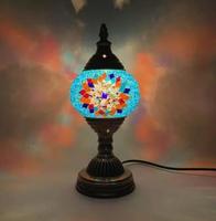 Nouvelle Arrivée DIY : Lampe de Table LED Créative en Verre Mosaïque Turque, Kit de Cadeaux Faits Main pour Décoration de Projets Hôteliers et Commerciaux
