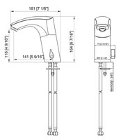 utomatique Robinet à capteur Cupc Approuvé Mélangeur chaud et froid Sens Prix Capteur lavage de bassin automatique Robinet d'eau
