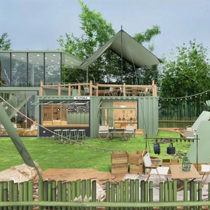 आउटडोर आधुनिक पर्यावरण के अनुकूल वर्ग 2.5 मिमी मोटी कंटेनर रचनात्मक त्वरित असेंबली मोबाइल एकीकृत घर सुंदर शिविर आधार - Product Image 4