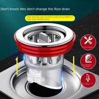 Siphon de sol universel anti-odeur et anti-insectes au design moderne, filtre de vidange pour salle de bain et toilettes