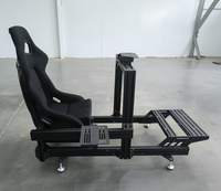 Cockpit de simulation de course en aluminium 4080 personnalisable OEM avec siège réglable et support de pédale – Kit de simulateur de conduite VR DIY