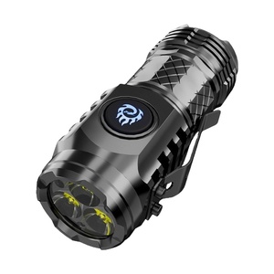 Nouvelle Lampe Torche Mini Canon à <span class=keywords><strong>Trois</strong></span> Yeux Haute Luminosité Longue Portée Rechargeable à Clipser sur Casquette, Étanchéité IP65, Portée de 100-200m - Product Image 4