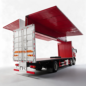 Camion fourgon HOWO 6X2 à ailes battantes, moteur diesel, norme Euro, avec système hydraulique pour la distribution en entrepôt - Product Image 1