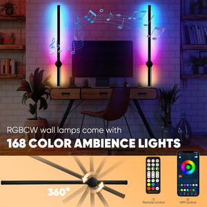 Modern LED <b>Wall</b> Lamp RGBCW Color 360.rotatable Suitable for Bedroom Study Restaurant Living Room bar Atmosphere <b>Lighting</b> Fixture - Product Image 5