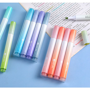 Nuovi arrivi evidenziatore graduale per la protezione degli occhi scatola per studenti marcatore per Account <span class=keywords><strong>a</strong></span> mano indicatore <span class=keywords><strong>di</strong></span> testa obliquo per tasti della <span class=keywords><strong>serie</strong></span> <span class=keywords><strong>di</strong></span> colori chiari - Product Image 6