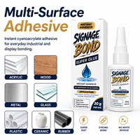 Colle instantanée super puissante pour collage multi-surfaces : acrylique, plastique, métal, verre, bois, céramique, caoutchouc et petites réparations
