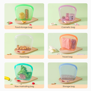 <span class=keywords><strong>Sac</strong></span> de conservation alimentaire <span class=keywords><strong>en</strong></span> <span class=keywords><strong>silicone</strong></span> réutilisable de 3500 ml, best-seller, non toxique, fond pliable, ouverture plus large, <span class=keywords><strong>sac</strong></span> de conservation au congélateur - Product Image 5