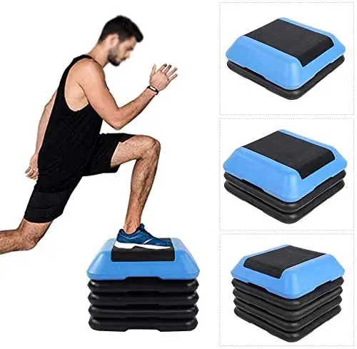 Verstelbare Hoge Stap Aerobics Platform Bank Home Gym Fitness Training Training Aerobe Stepper Step Platforms