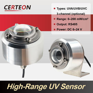 Sensor UV KM5568 RS485 para UVA <span class=keywords><strong>UVB</strong></span> UVC Detector de Radiación Industrial para Monitor de Intensidad UV en Almacén - Product Image 2