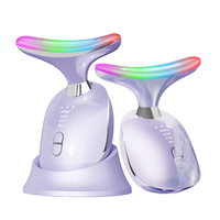Appareil électrique 4 en 1 pour le raffermissement de la peau, masseur du cou, instrument facial, trois modes, masseur des yeux - Instrument de beauté pour la peau