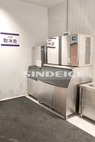 Machine à glaçons commerciale SINDEICE 1T, la plus vendue, 1000 kg/24h, pour hôtels, bars, usines de glace, avec moteur de compresseur central
