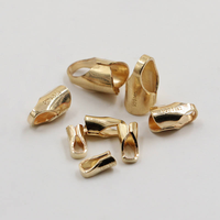 Chaîne en or rempli 14 carats de bonne qualité, fermoirs de fin de chaîne en forme de corde pour la fabrication de colliers et de bracelets en DIY