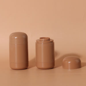 Nouveau matériel d'emballage de bâton de crème de blush de <span class=keywords><strong>poche</strong></span> à double usage pour les lèvres et les joues 5.3g Tube de rouge à lèvres rotatif Tube brun <span class=keywords><strong>vide</strong></span> - Product Image 3