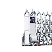Nouvelle Porte Coulissante Rétractable Automatique en Fer de l'Usine Shengshichanglong pour Entrée Principale d'École et Allée – Conception Pliable