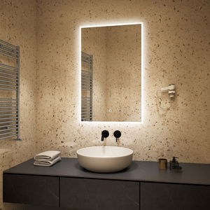 Nuevo diseño lujoso desempañador montado en la pared espejo iluminado para ventas al por mayor - Product Image 3