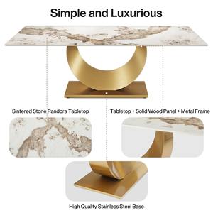 Juego <span class=keywords><strong>de</strong></span> mesa <span class=keywords><strong>de</strong></span> <span class=keywords><strong>comedor</strong></span> <span class=keywords><strong>de</strong></span> mármol con marco dorado moderno, muebles <span class=keywords><strong>de</strong></span> lujo <span class=keywords><strong>de</strong></span> 8 asientos, mesa <span class=keywords><strong>y</strong></span> <span class=keywords><strong>sillas</strong></span> rectangulares <span class=keywords><strong>de</strong></span> piedra sinterizada para <span class=keywords><strong>comedor</strong></span> - Product Image 5