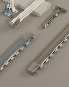 Rail de rideau long et invisible en alliage d'aluminium et <span class=keywords><strong>PVC</strong></span>, robuste, anti-rouille, moderne, pour bureau, maison, accessoire de mariage et de baptême - Product Image 3