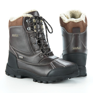 <span class=keywords><strong>Bottes</strong></span> de randonnée chaudes isolées pour la <span class=keywords><strong>chasse</strong></span> pour hommes <span class=keywords><strong>Bottes</strong></span> de neige d'hiver résistantes à l'eau marron foncé pour hommes - Product Image 1