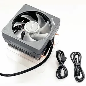 Wraith'in prizma 4 ısı borusu AMD orijinal cpu soğutucu soğutma fanı soğutucu ısı emici AMD destek soketi için RGB fan ile AM4 AM5 FM2