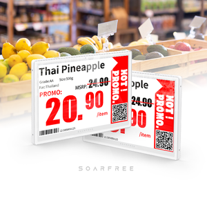 Soarfree 9.7 inch 3 màu thông minh không dây điện tử Kệ nhãn giá thông minh Thẻ cho siêu thị kỹ thuật số biển hiển thị - Product Image 1