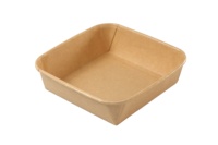 Prix d'usine en gros – Pochettes carrées robustes en papier kraft écologiques jetables SM7-SL1000 1000ml avec couvercle pour hôtels et aliments