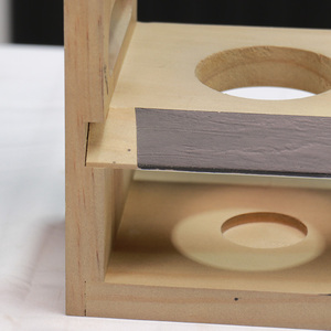 <span class=keywords><strong>Wood</strong></span> Craft Factory Vintage Brown Holz Bier Flight Sampler Serviert ablett Caddies mit Tafel platten - Product Image 5