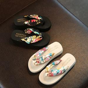 Autumn Spring Fashion Kids Flip-Flops Summer Beach <b>Slippers</b> Girl Sandals Wholesale <b>Toddler</b> Baby Shoes Floral Flat-Bottomed - Product Image 5