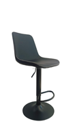 Chaise de bar pivotante réglable en tissu et cuir, avec structure en fer, design moderne pour salon