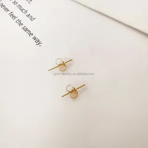 Gold Accessory 14k AU585 Solid Yellow Gold Earring Back High Quality Lower Price Gold Jewelry Wholesale