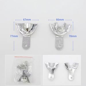 Bandeja de Impresión Dental de Acero Inoxidable, Portaobjetos Dentales para Niños y Adultos, Tamaños Pequeño, Mediano y Grande, Materiales Dentales - Product Image 4