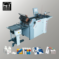Plieuse de papier automatique haute précision A2 A3 à boucle complète, 180 m/min, pour pliage croisé et pliage en deux, idéale pour brochures et dépliants