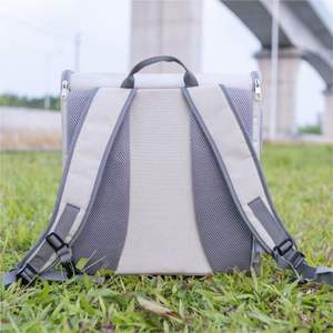 Sac de transport pliable souple et extensible pour vélo avec 4 portes ouvertes et fenêtres en maille, idéal pour animaux de compagnie (chats, chiens) - Product Image 3