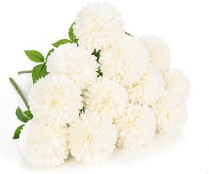 12pcs palla <span class=keywords><strong>di</strong></span> crisantemo artificiale fiori <span class=keywords><strong>di</strong></span> seta ortensia Bouquet da sposa da sposa per la <span class=keywords><strong>casa</strong></span> giardino festa ufficio caffè - Product Image 1