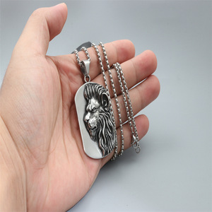 Yunnique – collier avec pendentif lion en argent tibétain, bijoux unisexes sur le thème des animaux, cadeau - Product Image 4