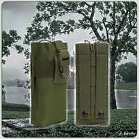 Pochette tactique Molle pour radio talkie-walkie, étui portable pour interphone, support de ceinture de service, fermeture éclair, étanche, unisexe, en polyester