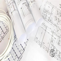 Rollo de papel blanco Bond CAD para dibujo de ingeniería y trazado industrial Producto de papel y cartón duradero y de alta calidad