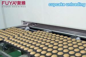 Four à tunnel continu de 530 kg/h/ligne de production automatique de gâteau de cupcake - Product Image 4