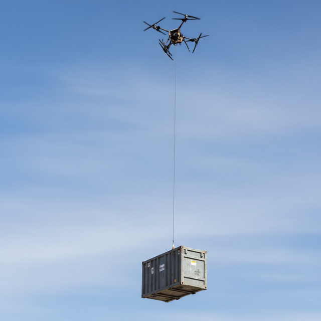 Yuequn Powerful 150kg 6kW 220V Pedestal Mount Cargo Transport Drone with Queue Management System Service China