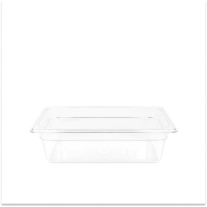 GN Container 1/2 200MM Clear Without Lid <b>Plastic</b> Storage Box For Catering And Supermarket Use - Product Image 2