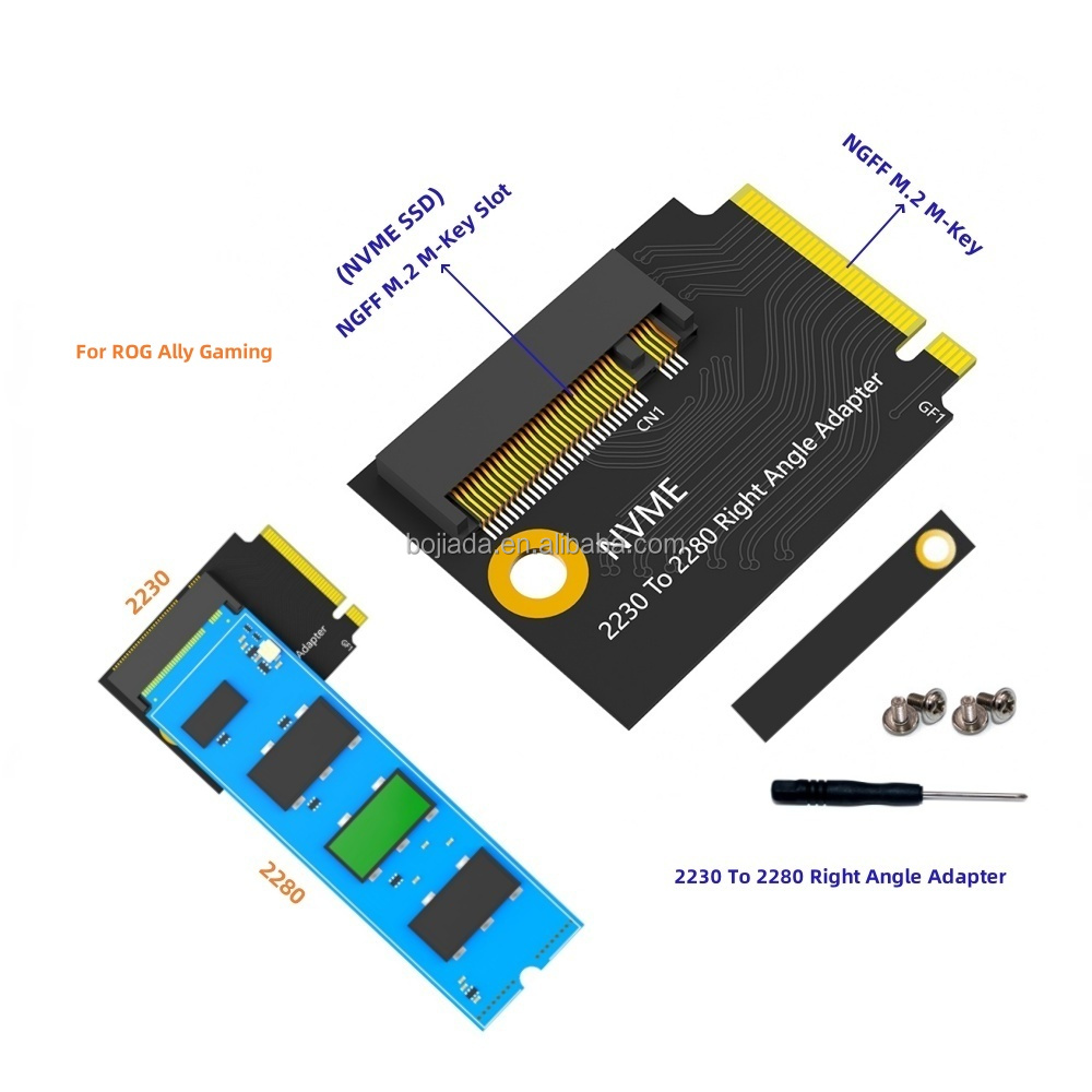 2230 to 2280 Right Angle M2 Key-M Interface Adapter for ROG Ally