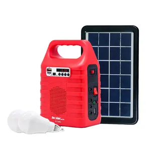 S-1288s Trung Quốc Nhà Máy Giá Rẻ Nhất Xách Tay Home Off Grid Radio Loa Hệ Thống Bảng Điều Khiển Năng Lượng Mặt Trời Ánh Sáng Kit