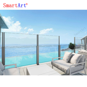 Smartart-Sistema de barandilla deslizante para restaurantes, rompevientos retráctil de aluminio, para valla de vidrio deslizante - Product Image 6