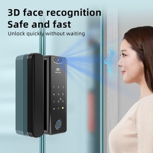 Cerraduras Inteligentes para Puertas de Vidrio sin Marco con Huella Dactilar y Tarjeta RFID, Visión Nocturna WiFi, Detección de Movimiento, Reinicio, Logotipo Personalizado - Product Image 2