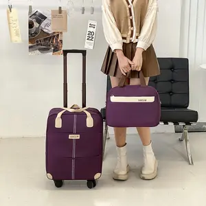 Maleta con ruedas Pailox Trolley 2 en 1, bolsa de viaje de fin de semana, juegos de bolsas de lona con ruedas con 4 ruedas para viajes cortos